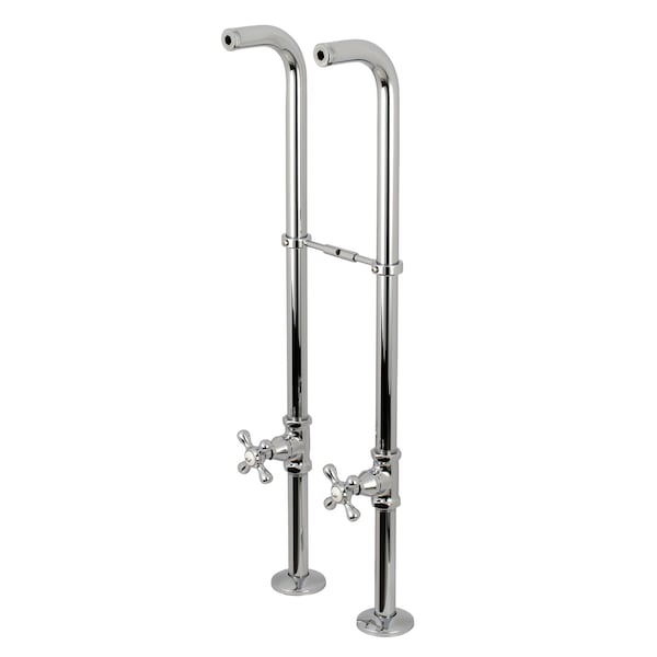 Freestanding Supply Line Package, Chrome
